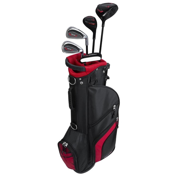 Left Junior Merchants of Golf Tour X Size 2 Starter Club Set Junior Graphite