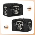 thumbnail image 3 of Pofeuu Magician Hat Skull Print Universal Two Slice Toaster Cover,Dust Cover, Toaster Cover Bread Machine Cover Fits for Most Standard 2 Slice Toasters, 3 of 7