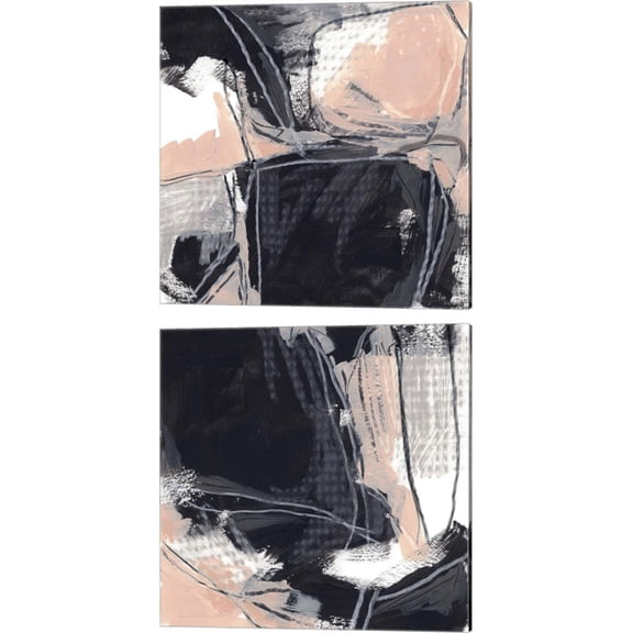 Great Art Now Indicator by June Erica Vess 2 Piece Canvas Art Set Each 14W x 14H