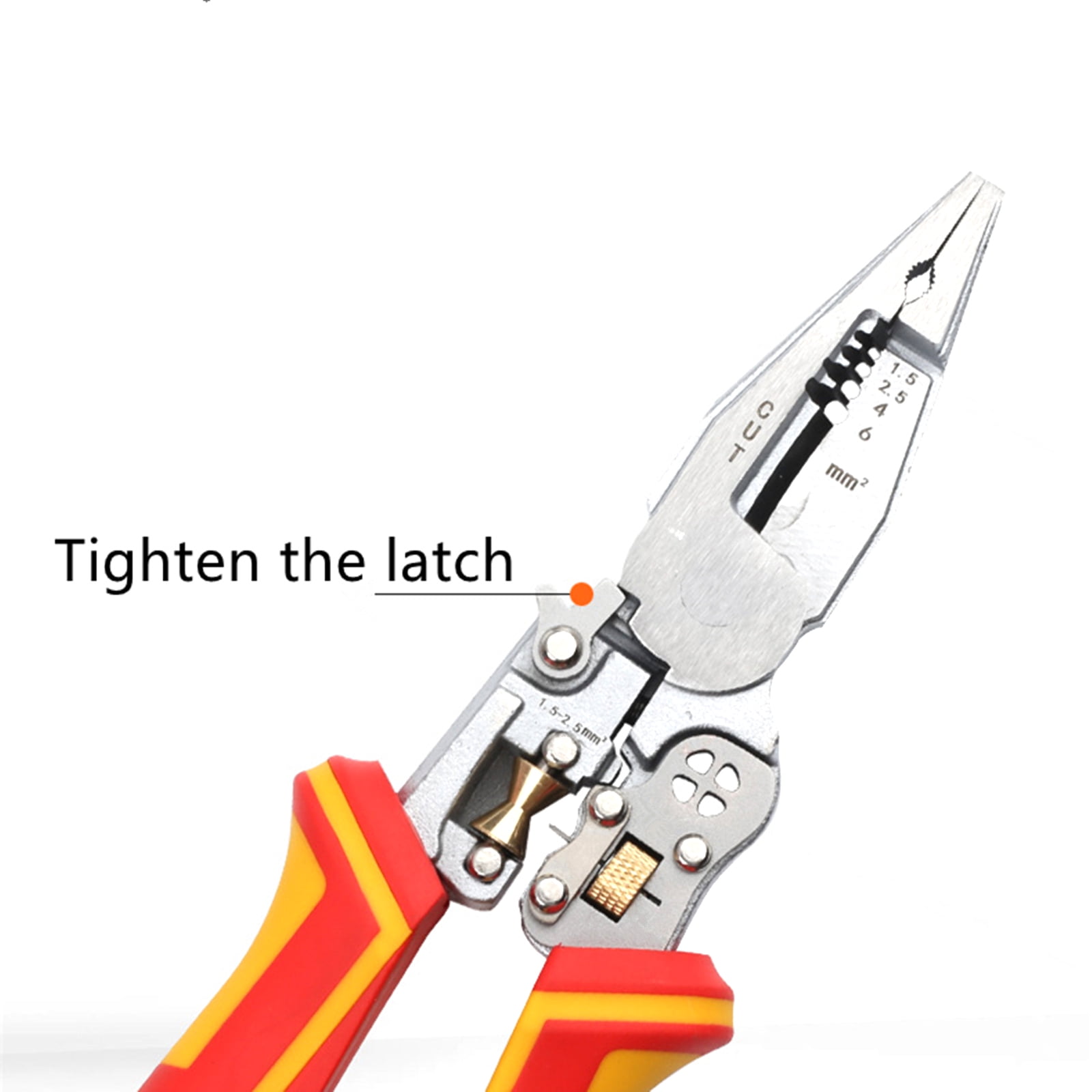 TAPDRA Electrical Wire Stripper Tool For Wire Peeling Cutting Twisting 3CR13 Steel Soft Rubber Handle Current Detection