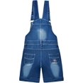 thumbnail image 2 of Peacolate 3-11T Little Girls Jumpsuit Children Bib Overalls Denim Strap Skirt Shorts Jeans Pants Colorful Tie-dye Shortalls Suspender,Butterfly,9-10Years, 2 of 4