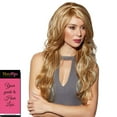 thumbnail image 3 of Cala Blush Wig Color Cali Blonde - Sepia Wigs 26" Silky Smooth Long Layered Wavy Heat Friendly Synthetic Costume Sexy Sultry Bundle MaxWigs Hairloss Booklet, 3 of 4