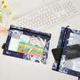 thumbnail image 4 of Ckdifva Wolves Space Pencil Pouch 3 Ring Zipper Pencil Case Binder Pockets Clear Top Cosmetic Bag 2 Pack, 4 of 6