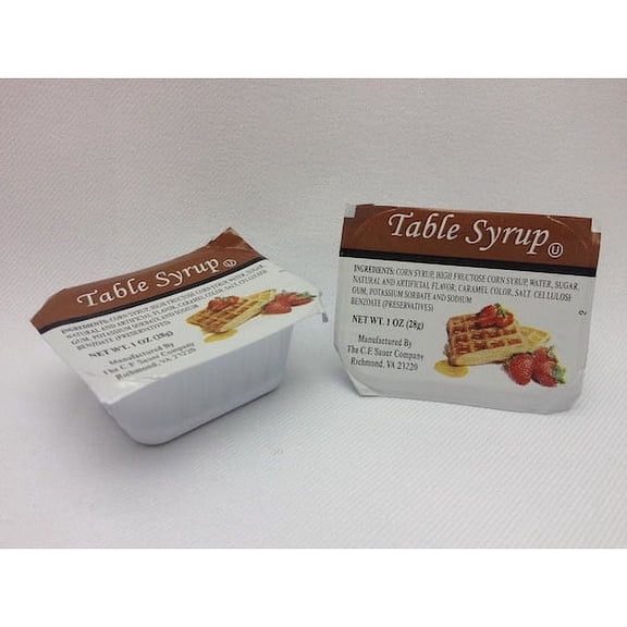 (Price/Case)Sauer Syrup Regular Table Single Serve, 1 Ounce, 100 per case