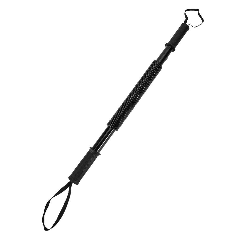 E8CE Black Adjustable Wrist Grip Power Twister Exerciser Bar Arm Chest Durable 