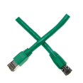 thumbnail image 1 of Cable Wholesale 13X8-55105 5 ft. RJ45 Male Cat8 S & FTP Ethernet Patch Cable, Green - Molded Boot - 40Gbps - 2000MHz - 24 AWG Stranded Pure Copper, 1 of 1