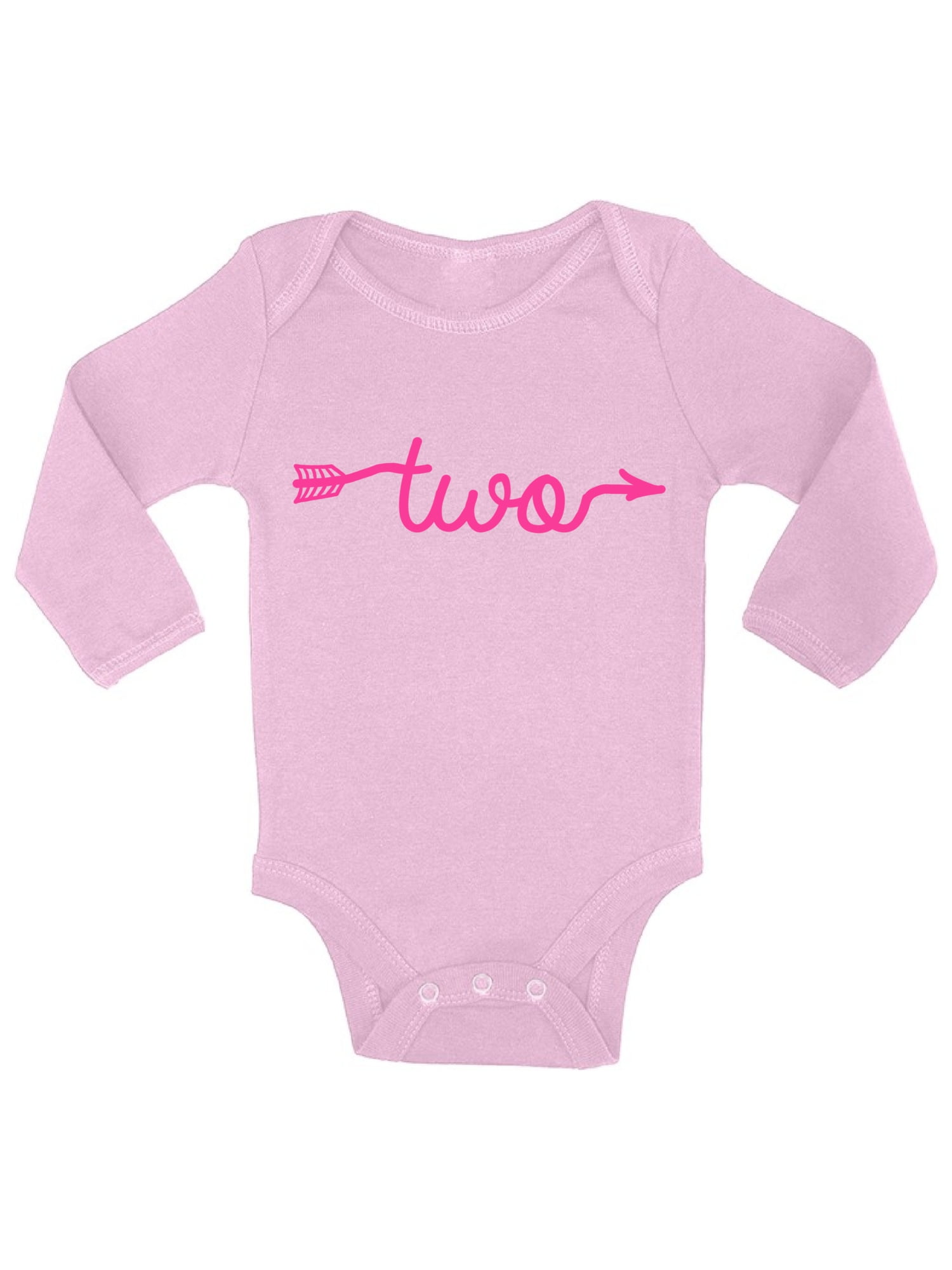 Awkward Styles Cute One Piece Pink Arrow Bodysuit Birthday Baby