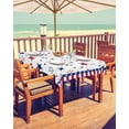 thumbnail image 2 of 4th of July Outdoor Tablecloth with Umbrella Hole and Zipper Red White and Blue Stars Stripes Tablecloths 60x102 Waterproof Table Cloths Patriotic Patio Table Cloth Cover for Independence Day Party, 2 of 6