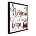 thumbnail image 5 of All Roads Lead Home 17.5" x 17.5" Framed Christmas Wall Decor Art Print Sign Poster in a Black, 5 of 7