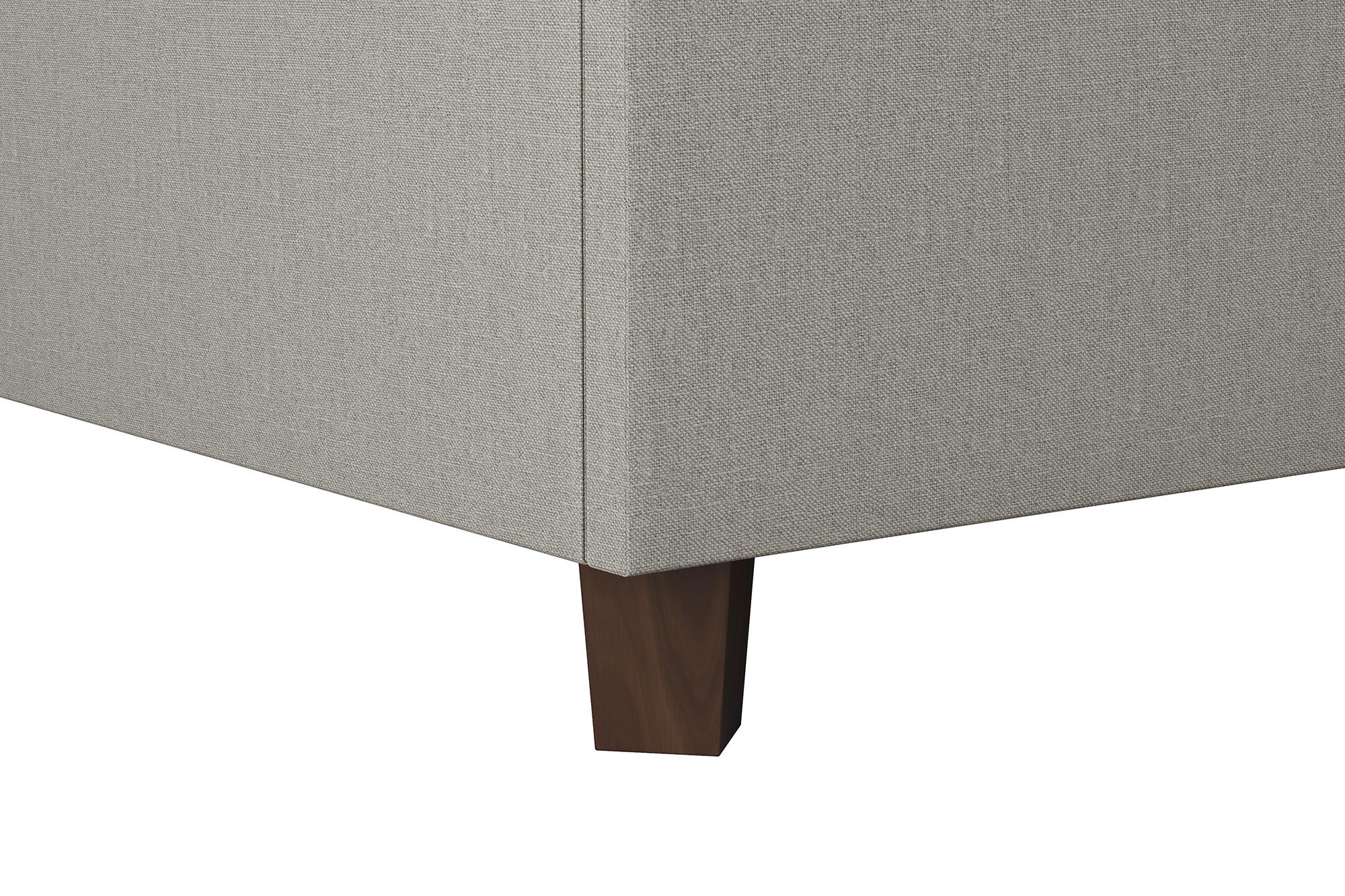 Novogratz Brittany Upholstered Bed, Full, Gray Linen