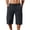 Gray, variant on cocolona Summer Athletic Biker Shorts for Men Elastic Waist Bulit-in Drawstring Knee Length Outdoor Hiking Shorts with Pockets