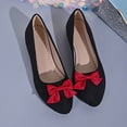 thumbnail image 6 of Taqqpue Women's Flats Shoes Women Casual Round Head Comfy Flats Sneakers Bow Decoration Casual Shoes Loafer Shoes for Women, 6 of 7
