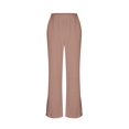 thumbnail image 6 of Women'S 2 Pcs Set Casual Long Sleeve Knit Pullover Top and Wide Leg Pants Sweatsuit Lounge Sets Caramel Color M, 6 of 10