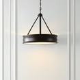thumbnail image 2 of SAFAVIEH Camlyn 4-Light T14 Silver Metal Pendant Light with Shade, 2 of 13