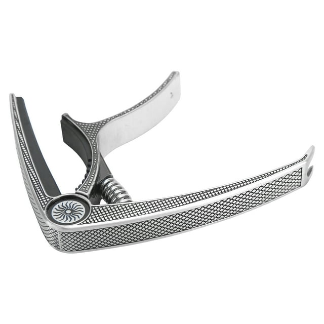 Acoustic Guitar Capo, Strong Spring Stylish Appearance Trigger Capo For 6 String Silver