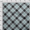 thumbnail image 2 of oneOone Georgette Viscose Fabric Tartan Check Printed Fabric 1 Yard 42 Inch Wide, 2 of 4