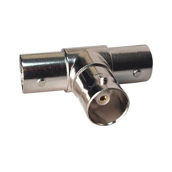 Vitek Coaxial T Connector,(3) BNC Female,PK10 VT-BNC-T-3F10