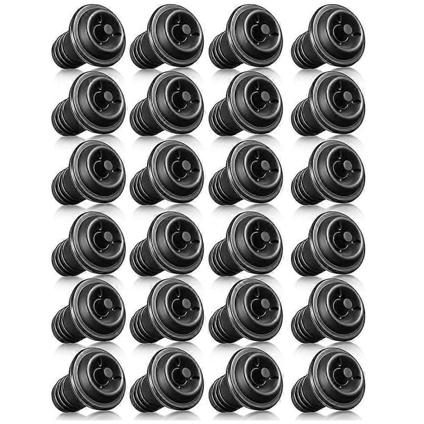 24 tapones de vino resellables con bomba de vacío, tapones de vacío para vino, conservadores de vino reutilizables