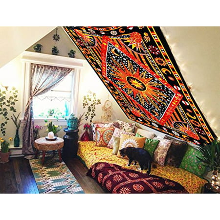 Future Handmade Tapestry Hippie Galaxy Psychedelic Celestial Sun Moon Stars Wall Hanging Home Decor Bedspread Canada - Celestial Home Decoração