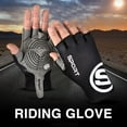 thumbnail image 4 of Guantes de Medio Dedo Transpirables para Bicicleta Wdftyju Negro L, 4 of 7