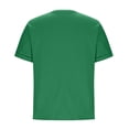 thumbnail image 4 of Summer Fashion Womens Tops 2025 Plus Size Casual Solid Color Round Neck Loose Short Sleeve T-shirt Top Blouses, 4 of 7