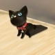 thumbnail image 1 of Tope de puerta, soporte de tope de puerta, linda figura de gato, reducción de ruido, cuña anticolisión para la parte inferior de la puerta, para el ho Negro, 1 of 8