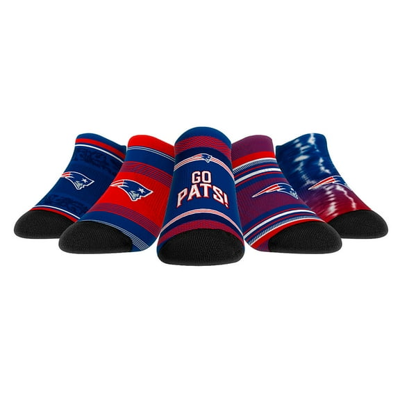 Unisex Rock Em Socks New England Patriots Super Fan Five-Pack Low-Cut Socks Set