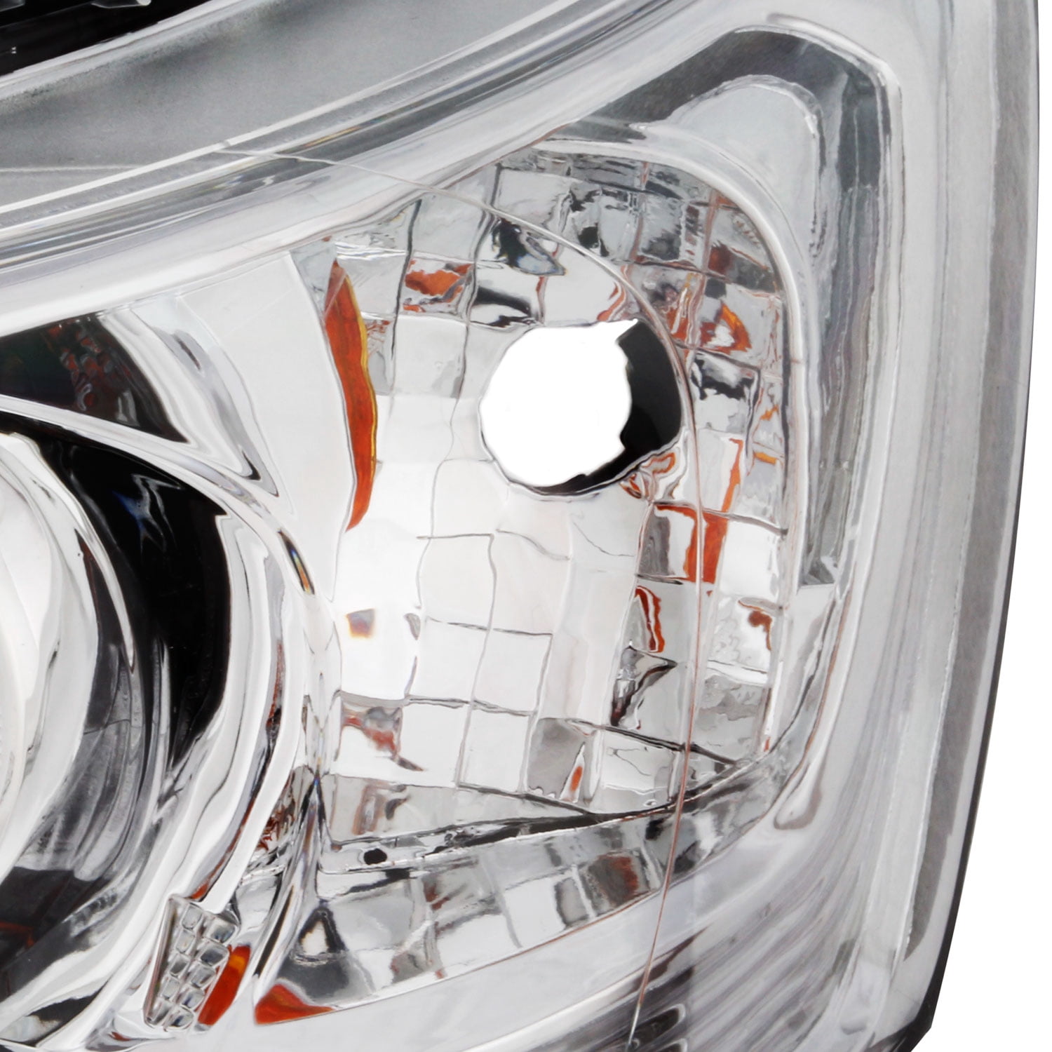 AKKON - Fits 2013 2014 2015 Honda Accord 4Door Sedan [Halogen Type] Chrome Clear Headlights Pair Left Driver+Right Passenger