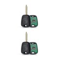 thumbnail image 3 of sweethay Llave de puerta de coche vehículo 2 botones para Control remoto controlador electrónico llaves automotriz automóvil Reemplazo para HU83 2piezas, 3 of 6
