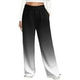 thumbnail image 3 of Giftesty Womens Pants Clearance!Womens Gradient Sweatpants Loose Fit Lounge Trousers with Pockets High Waist Pants, 3 of 5