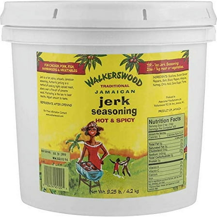 Walkerswood Traditional Hot & Spicy Jamaican Jerk Seasoning, 9.25 lbs