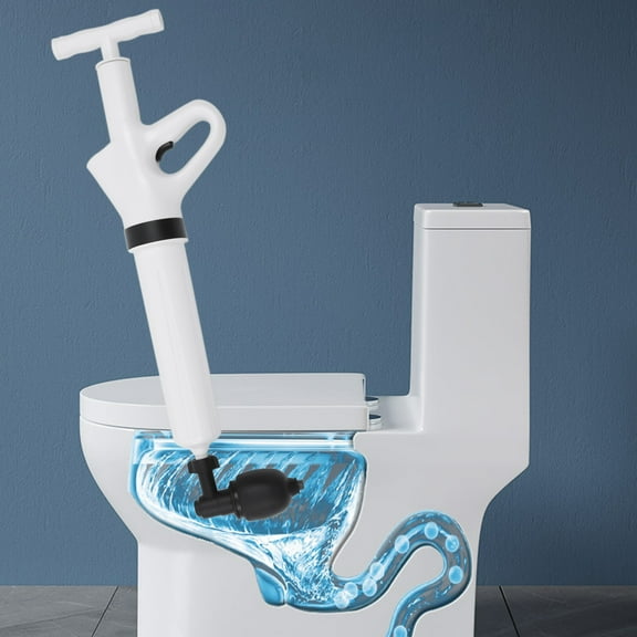 Air Plunger for Toilet,Toilet Plunger, Drain Plumb Plunger,Power Plunger,High Pressure with Detachable Assembly Heads for Plugging Toilets,Kitchens,Bathrooms(white)