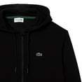 thumbnail image 4 of Men's Lacoste Black Kangaroo Pocket Fleece Hoodie Sweatshirt - 5/L, 4 of 6