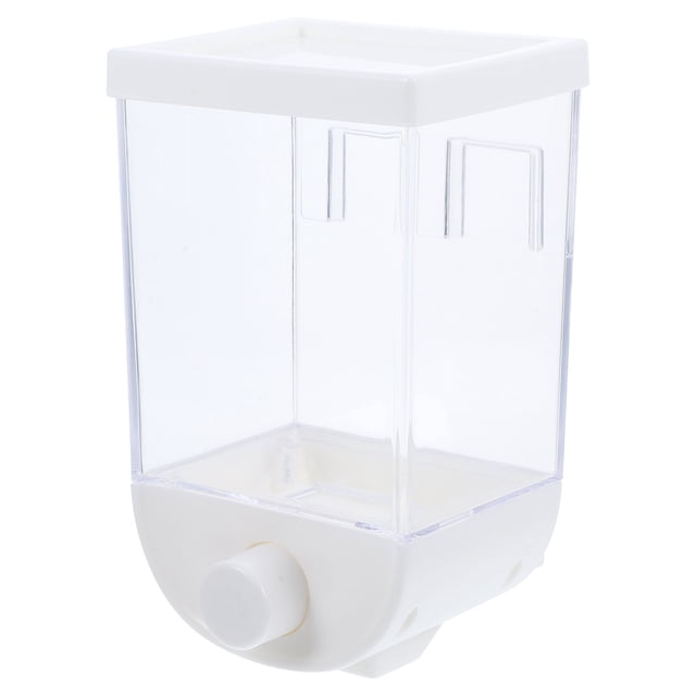 Kitchen Grain Storage Container Cereals Granola Dispenser Hanging Storage Box Storage Case - 1000ml (White)