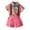 Pink, variant on Levmjia Baby and Toddler Boy T-Shirt Shorts Outfit Set Boys Short Sleeve Top&Strap Shorts Suit Outfit For Baby Toldders Floral Printing Shirts, Photography Performance Set