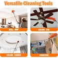 thumbnail image 5 of LAANPOLE 20FT Reach Dusters for Cleaning, Ceiling Fan Cleaner Duster with Extension Pole, Wall and Baseboard Cleaner Mop with Handle for Window Cobweb Fan Blade and High Ceiling, 5 of 10