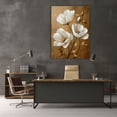thumbnail image 4 of Mudket Framed,Canvas Wall Art,Ready to Hang,Golden Autumn Leaves Floral Canvas Print, Botanical Wall Decor, Flower Wall Art, for Bedroom Living Room Farmhouse Office Decor - 12"L x 8"W, 4 of 8