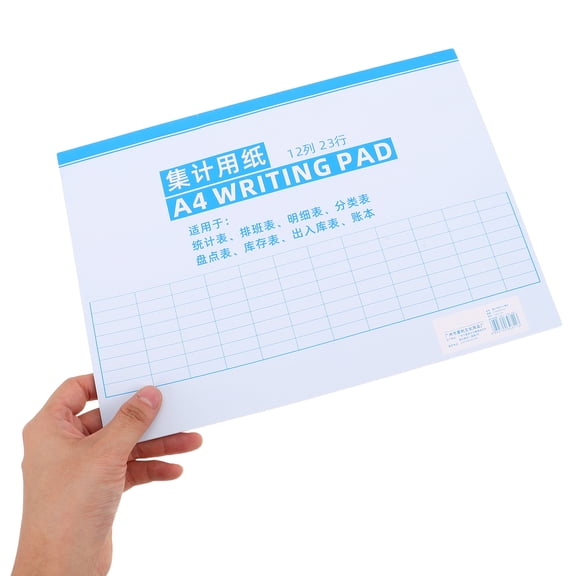 TABLZONE A4 Inventory Book for Daily Use, Efficient Financial Tracking and Record Keeping with White Paper, Office and Business Organizer
