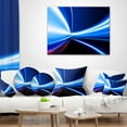 thumbnail image 4 of Designart Speed on Night Road - Abstract Throw Pillow - 18x18, 4 of 5