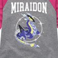 thumbnail image 3 of Pokémon  - Miraidon Collegiate - Youth Girls Raglan Graphic T-Shirt, 3 of 5