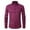 Wine, variant on Azrian Long Sleeve with Turn-down Collar and Button Shirt for Men,Men's Long Sleeve Dress Shirt Regular Fit Casual Button-Down Solid Long Sleeve Turndown Collar Blouse & Shirt