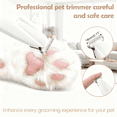 thumbnail image 2 of Dog Paw Trimmer, Upgraded 18mm-Blade Electric Dog Clippers for Groomming with Led Display, Waterproof Pet Micro Precision Trimmer, Rechargeable Hair Shaver for Paws, Ears, Face, Rump and Eyes, 2 of 8