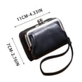 thumbnail image 3 of karymi Vintage Style Solid Color Ladies' Purse with Secure Snap Closure Multi-Card Slot Organizer Zippered Pouch Compact 3-in-1 Wallet for Everyday Use Handbags Gifts for Women, 3 of 6