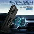 thumbnail image 6 of Galaxy A52 5G Case, 360 degree Rotate Ring Stand Rugged Lightweight Slim Impact-Resistant Full Body Shockproof Protective Bumper Case For Samsung A52 5G,Black, 6 of 8