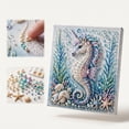 thumbnail image 2 of Creative Pearl Painting DIY Kit Ocean Theme, Marine Life Diamond Art Craft Set with Crystal Beads, DIY Wall Hanging Decor, Fun Handmade Hobby Activity,F, 2 of 8