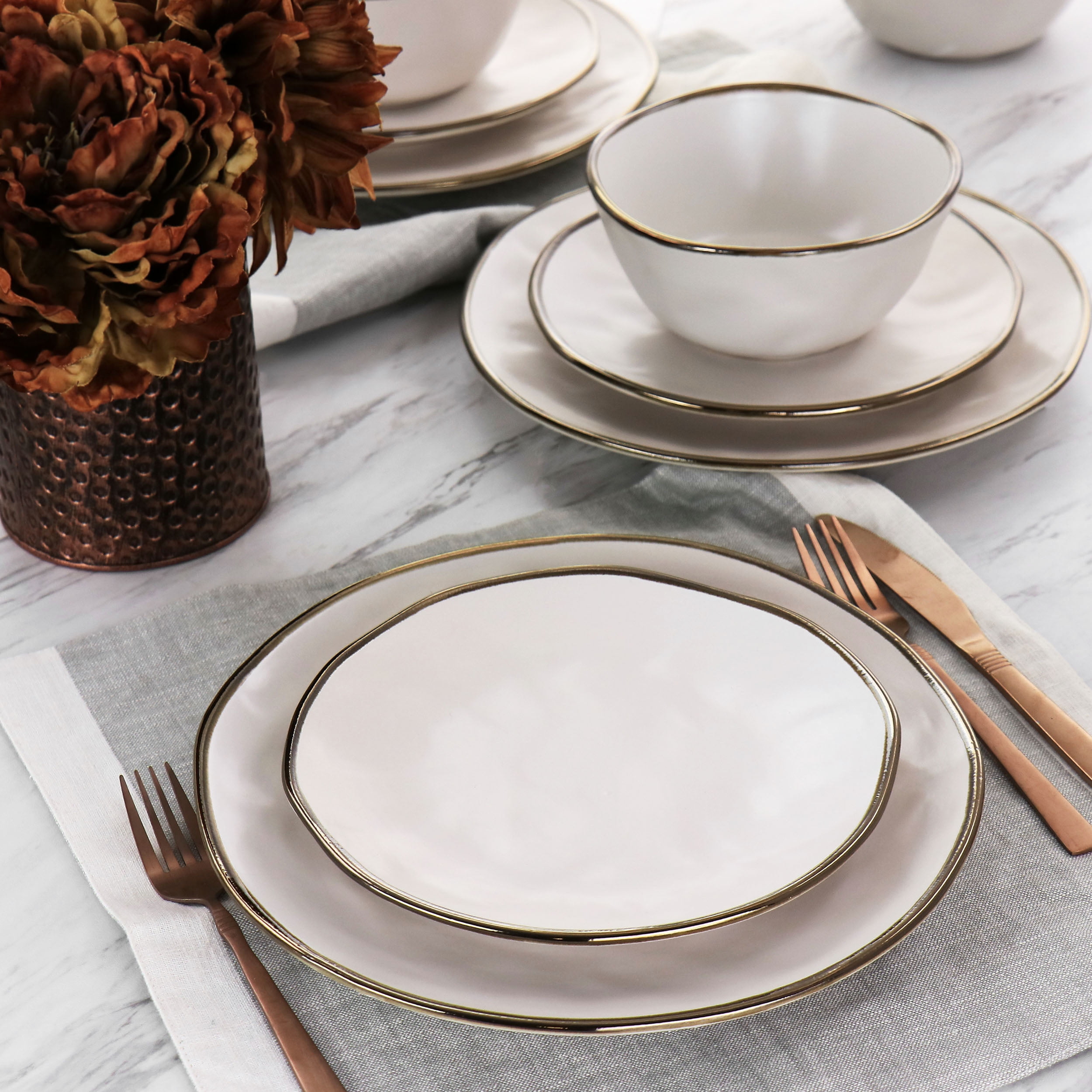 Free Shipping! Elama Modern 16 Piece Stoneware Dinnerware