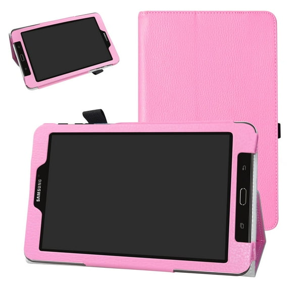 Labanema 8" SAMSUNG GALAXY TAB E 8.0 T377 Case, PU Leather Folio Stand Protective Case, Cover for 8" SAMSUNG GALAXY TAB E 8.0 T377 (Pink)