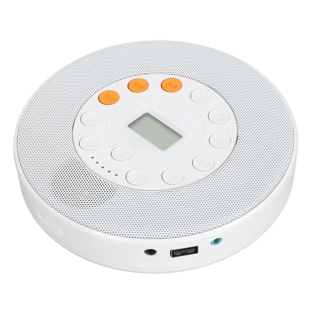 Reproductor de Música de CD, Reproductor de CD Compacto Función de Reproducción de Memoria Recargable De 3,5 mm Función anti -skip anti skip con altavoz para automóvil para