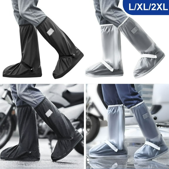 TSV Waterproof Shoe Covers for Rain, Non-Slip Reusable Rain Cover for Shoes, L/XL/XXL