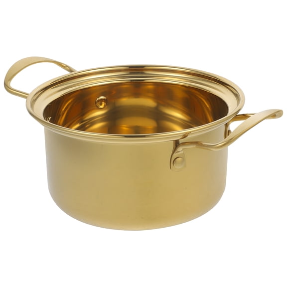 Guyelim Stainless Steel Cooking Pot Multi-Function Shabu Hot Pot Noodle Soup Pot for Stovetop Use Kitchen Cookware